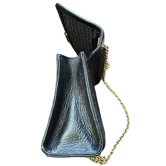 Kate Spade Crossbody Shoulder Bag Purse. Black Pink Blue and Gold - Picture 4 of 13